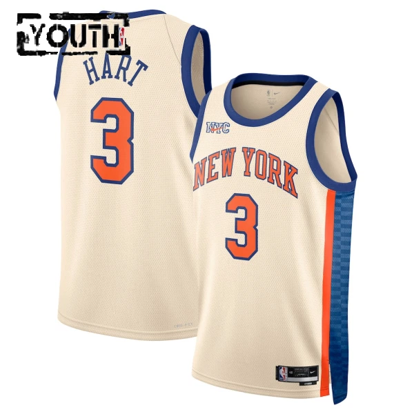 Nike New York Knicks Josh Hart Trikot City Edition 25/26 Swingman Weiß Für Kinder Nike New York Knicks Josh Hart Trikot City Edition 25/26 Swingman Weiß Für Kinder