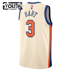 Nike New York Knicks Josh Hart Trikot City Edition 25/26 Swingman Weiß Für Kinder