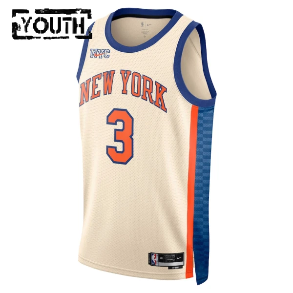 Nike New York Knicks Josh Hart Trikot City Edition 25/26 Swingman Weiß Für Kinder
