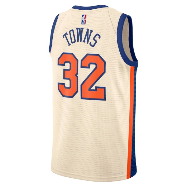 Nike New York Knicks Karl Anthony Towns Trikot City Edition 25/26 Swingman Weiß Für Herren