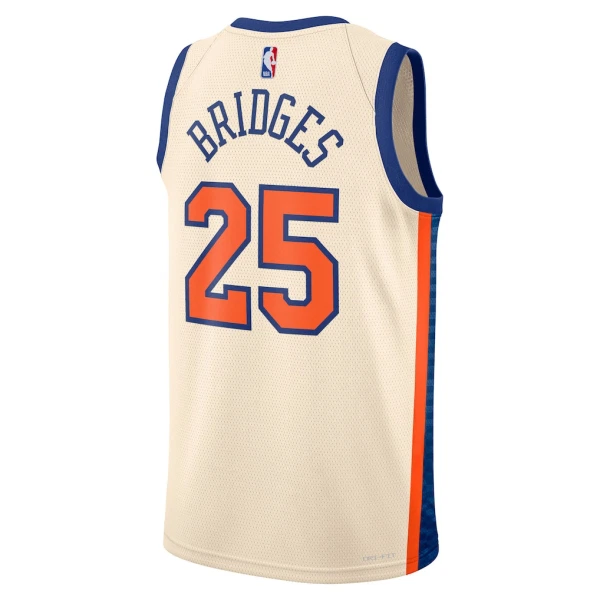 Nike New York Knicks Mikal Bridges Trikot City Edition 25/26 Swingman Weiß Für Herren