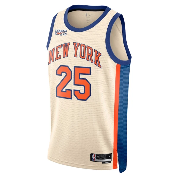 Nike New York Knicks Mikal Bridges Trikot City Edition 25/26 Swingman Weiß Für Herren