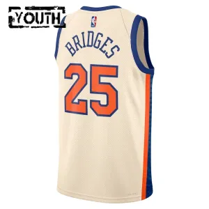 Nike New York Knicks Mikal Bridges Trikot City Edition 25/26 Swingman Weiß Für Kinder