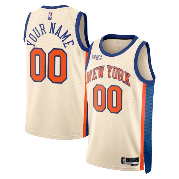 Nike New York Knicks Trikot Personalisiert City Edition 25/26 Swingman Weiß Für Herren