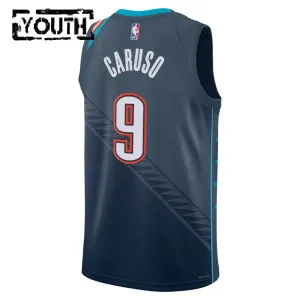 Nike Oklahoma City Thunder Alex Caruso Trikot City Edition 25/26 Swingman Schwarz Für Kinder