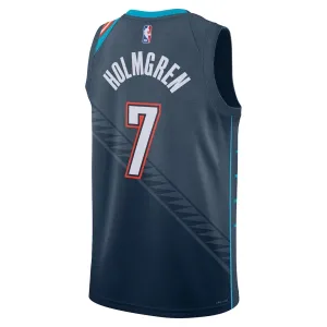 Nike Oklahoma City Thunder Chet Holmgren Trikot City Edition 25/26 Swingman Schwarz Für Herren