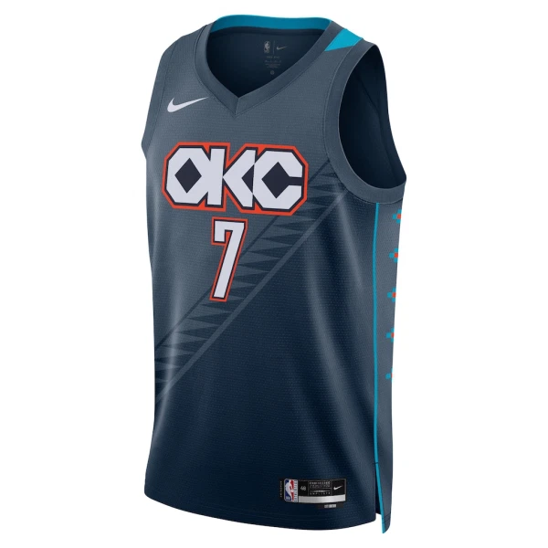 Nike Oklahoma City Thunder Chet Holmgren Trikot City Edition 25/26 Swingman Schwarz Für Herren