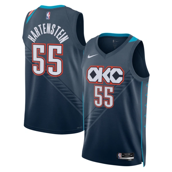 Nike Oklahoma City Thunder Isaiah Hartenstein Trikot City Edition 25/26 Swingman Schwarz Für Herren