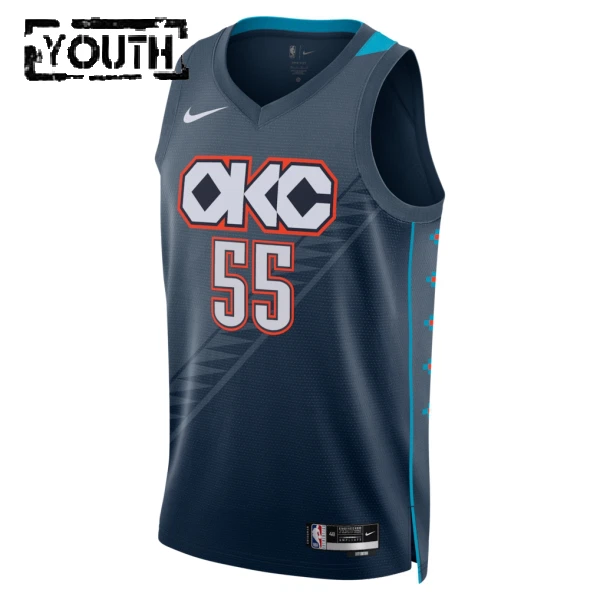 Nike Oklahoma City Thunder Isaiah Hartenstein Trikot City Edition 25/26 Swingman Schwarz Für Kinder