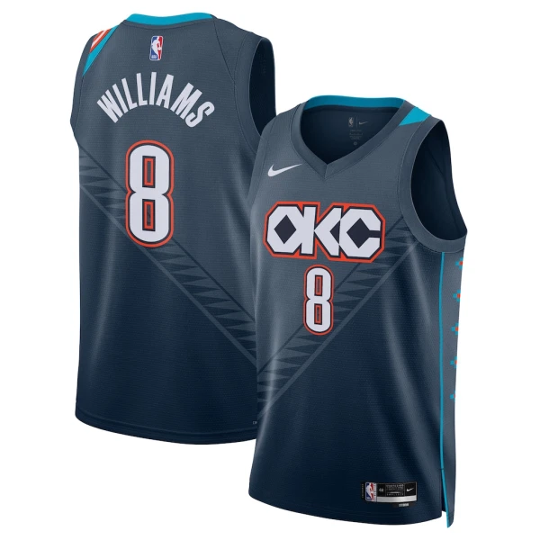 Nike Oklahoma City Thunder Jalen Williams Trikot City Edition 25/26 Swingman Schwarz Für Herren