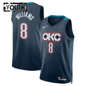Nike Oklahoma City Thunder Jalen Williams Trikot City Edition 25/26 Swingman Schwarz Für Kinder