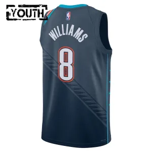 Nike Oklahoma City Thunder Jalen Williams Trikot City Edition 25/26 Swingman Schwarz Für Kinder