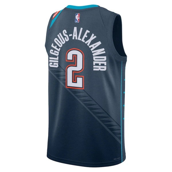 Nike Oklahoma City Thunder Shai Gilgeous Alexander Trikot City Edition 25/26 Swingman Schwarz Für Herren