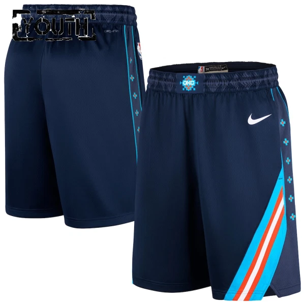 Nike Oklahoma City Thunder Shorts City Edition 25/26 Swingman Für Kinder Nike Oklahoma City Thunder Shorts City Edition 25/26 Swingman Für Kinder