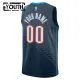Nike Oklahoma City Thunder Trikot Personalisiert City Edition 25/26 Swingman Schwarz Für Kinder