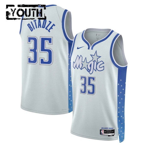 Nike Orlando Magic Goga Bitadze Trikot City Edition 25/26 Swingman Weiß Für Kinder