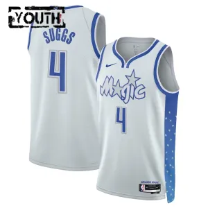 Nike Orlando Magic Jalen Suggs Trikot City Edition 25/26 Swingman Weiß Für Kinder