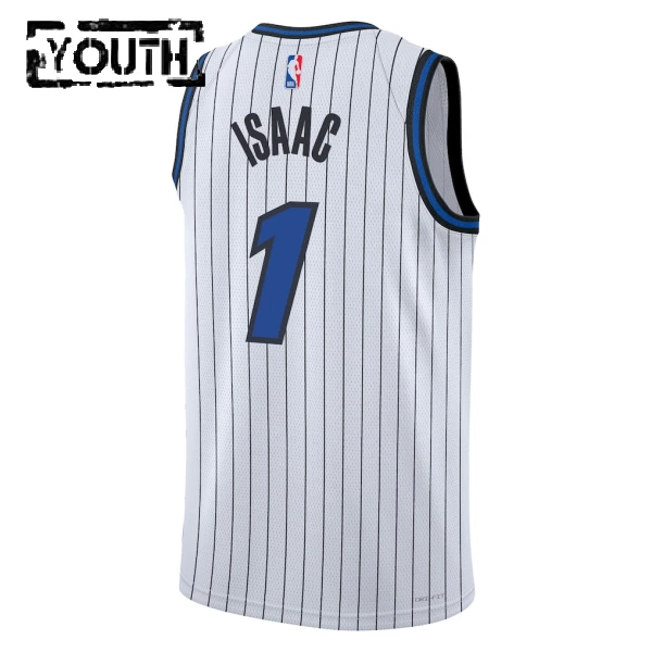 Nike Orlando Magic Jonathan Isaac Trikot Association Edition 25/26 Swingman Weiß Für Kinder