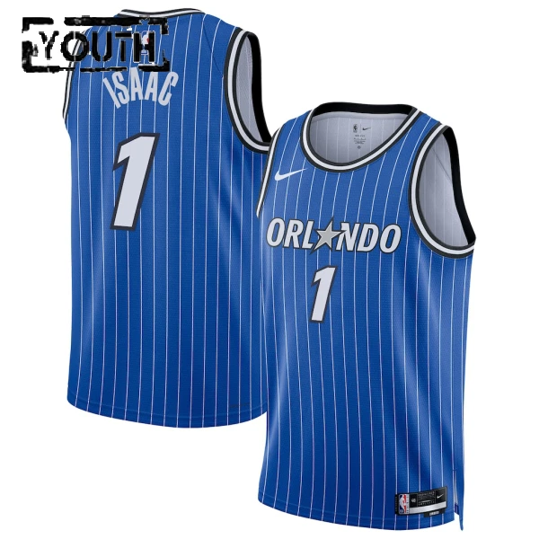 Nike Orlando Magic Jonathan Isaac Trikot Icon Edition 25/26 Swingman Blau Für Kinder