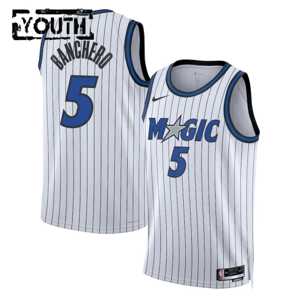 Nike Orlando Magic Paolo Banchero Trikot Association Edition 25/26 Swingman Weiß Für Kinder