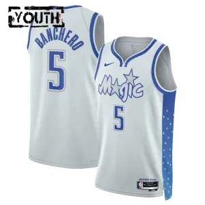 Nike Orlando Magic Paolo Banchero Trikot City Edition 25/26 Swingman Weiß Für Kinder