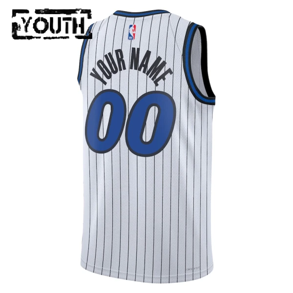 Nike Orlando Magic Trikot Personalisiert Association Edition 25/26 Swingman Weiß Für Kinder