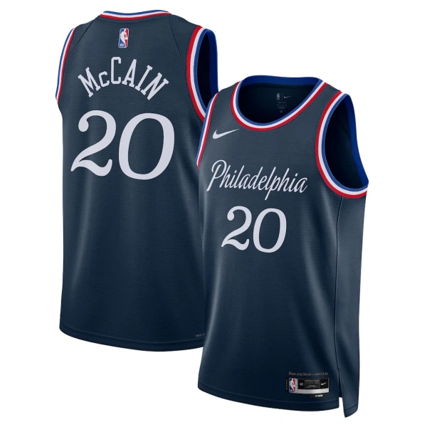 Nike Philadelphia 76ers Jared Mccain Trikot City Edition 25/26 Swingman Navy Für Herren
