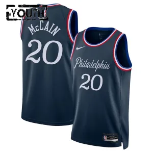 Nike Philadelphia 76ers Jared Mccain Trikot City Edition 25/26 Swingman Navy Für Kinder