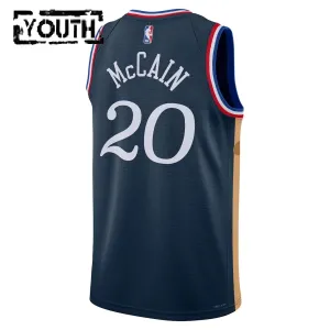 Nike Philadelphia 76ers Jared Mccain Trikot City Edition 25/26 Swingman Navy Für Kinder