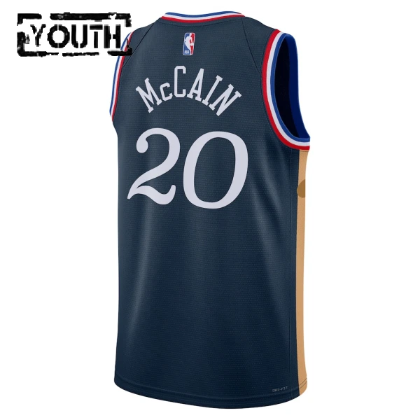 Nike Philadelphia 76ers Jared Mccain Trikot City Edition 25/26 Swingman Navy Für Kinder