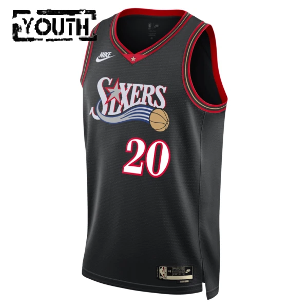 Nike Philadelphia 76ers Jared Mccain Trikot Classic Edition 25/26 Swingman Schwarz Für Kinder