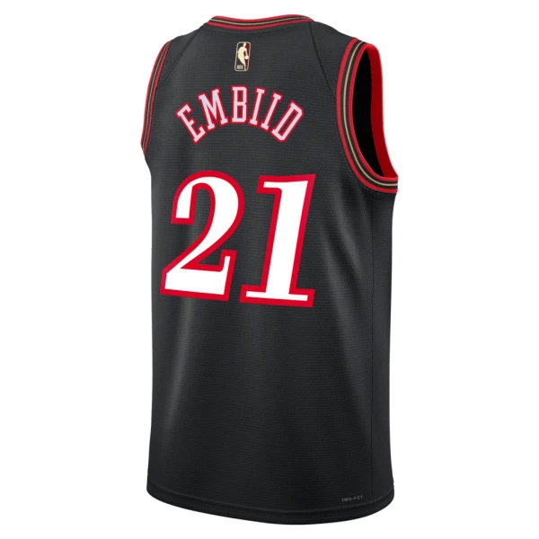 Nike Philadelphia 76ers Joel Embiid Trikot Classic Edition 25/26 Swingman Schwarz Für Herren
