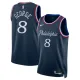 Nike Philadelphia 76ers Paul George Trikot City Edition 25/26 Swingman Navy Für Herren