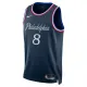 Nike Philadelphia 76ers Paul George Trikot City Edition 25/26 Swingman Navy Für Herren