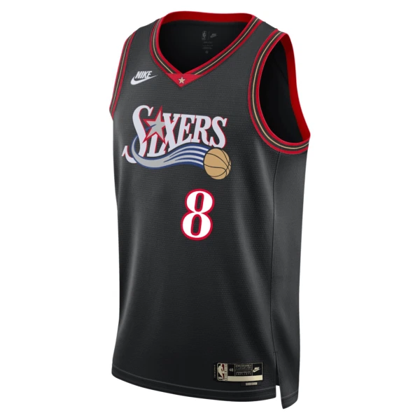 Nike Philadelphia 76ers Paul George Trikot Classic Edition 25/26 Swingman Schwarz Für Herren