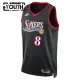 Nike Philadelphia 76ers Paul George Trikot Classic Edition 25/26 Swingman Schwarz Für Kinder