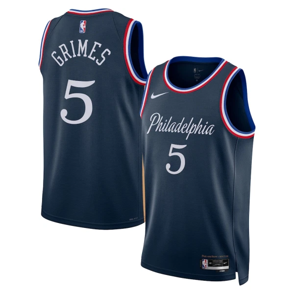 Nike Philadelphia 76ers Quentin Grimes Trikot City Edition 25/26 Swingman Navy Für Herren