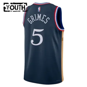 Nike Philadelphia 76ers Quentin Grimes Trikot City Edition 25/26 Swingman Navy Für Kinder