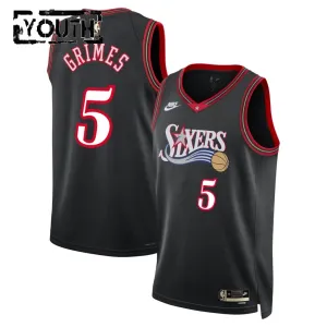 Nike Philadelphia 76ers Quentin Grimes Trikot Classic Edition 25/26 Swingman Schwarz Für Kinder