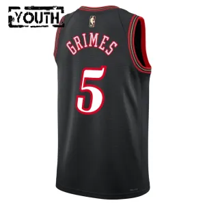 Nike Philadelphia 76ers Quentin Grimes Trikot Classic Edition 25/26 Swingman Schwarz Für Kinder