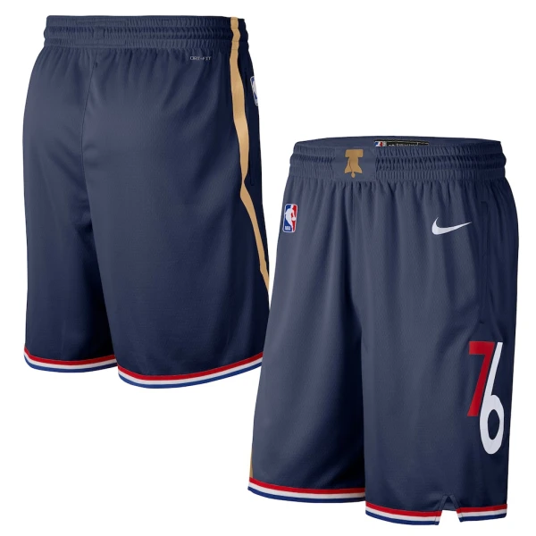 Nike Philadelphia 76ers Shorts City Edition 25/26 Swingman Für Herren