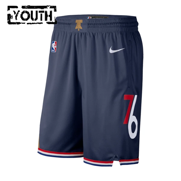 Nike Philadelphia 76ers Shorts City Edition 25/26 Swingman Für Kinder