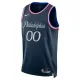 Nike Philadelphia 76ers Trikot Personalisiert City Edition 25/26 Swingman Navy Für Herren
