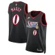 Nike Philadelphia 76ers Tyrese Maxey Trikot Classic Edition 25/26 Swingman Schwarz Für Herren