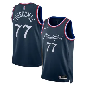 Nike Philadelphia 76ers VJ Edgecombe Trikot City Edition 25/26 Swingman Navy Für Herren