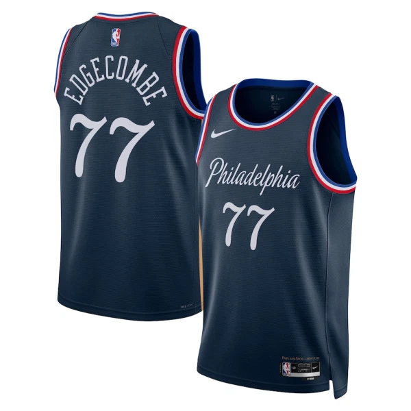 Nike Philadelphia 76ers VJ Edgecombe Trikot City Edition 25/26 Swingman Navy Für Herren Nike Philadelphia 76ers VJ Edgecombe Trikot City Edition 25/26 Swingman Navy Für Herren