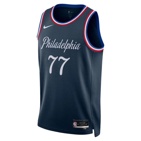 Nike Philadelphia 76ers VJ Edgecombe Trikot City Edition 25/26 Swingman Navy Für Herren