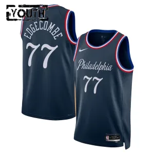 Nike Philadelphia 76ers VJ Edgecombe Trikot City Edition 25/26 Swingman Navy Für Kinder