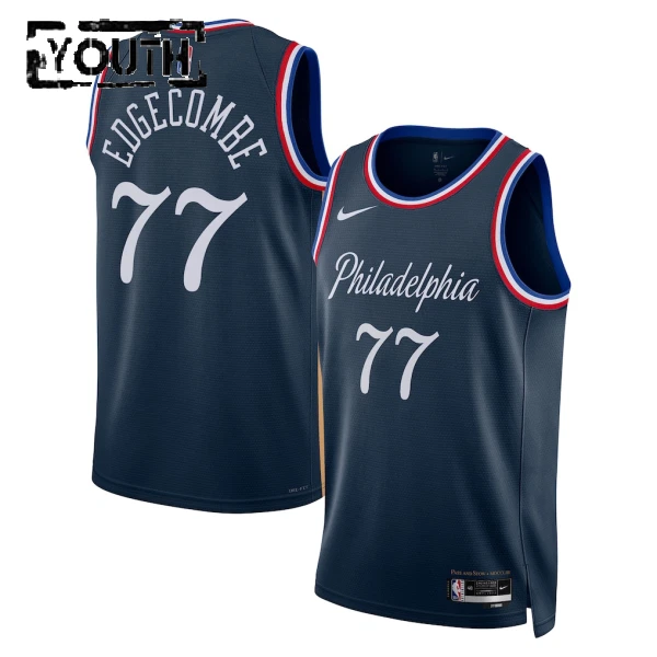 Nike Philadelphia 76ers VJ Edgecombe Trikot City Edition 25/26 Swingman Navy Für Kinder Nike Philadelphia 76ers VJ Edgecombe Trikot City Edition 25/26 Swingman Navy Für Kinder