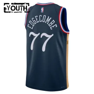 Nike Philadelphia 76ers VJ Edgecombe Trikot City Edition 25/26 Swingman Navy Für Kinder